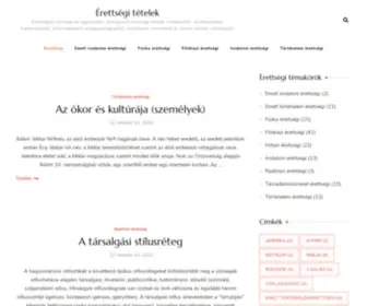 Erettsegitetelek.com(Érettségi tételek) Screenshot