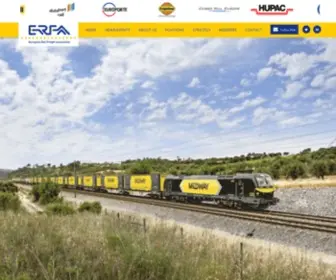 Erfarail.eu(European Rail Freight Association) Screenshot