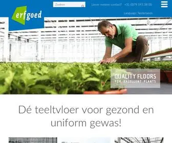 Erfgoed.nl(Teeltvloeren en Watertechniek voor gezond en uniform gewas) Screenshot