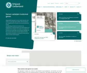 Erfgoedgelderland.nl(Erfgoed Gelderland) Screenshot