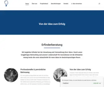 Erfinderbank.com(Die Erfinderberatung) Screenshot