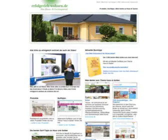 Erfolgreich-Wohnen.de(Portal mit Informationen rund um das Thema Haus & Garten) Screenshot