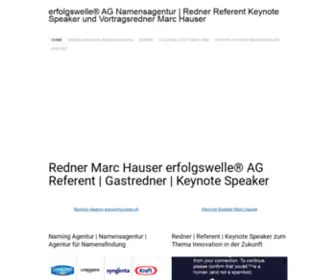 Erfolgswelle.ch(Redner Referent Keynote Speaker Innovation Nachhaltigkeit Zukunft Schweiz) Screenshot