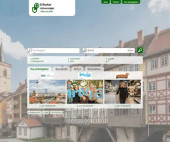 Erfurter-Jobanzeiger.de(Aktuelle Stellenangebote und Jobs in Erfurt) Screenshot