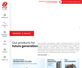 Ergil.com(Ergil Our products for future generation ERGIL) Screenshot