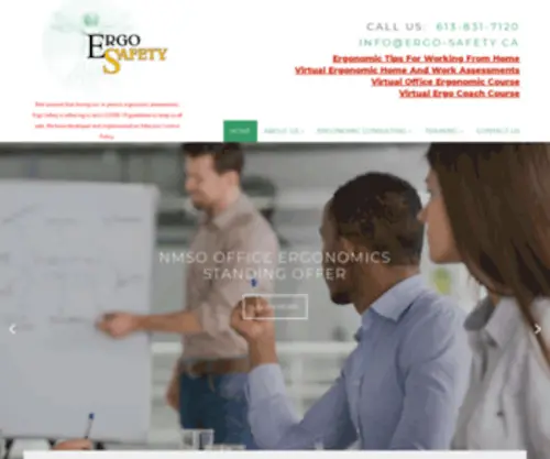 Ergo-Safety.ca(Ergonomics) Screenshot