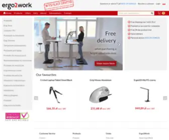 Ergo2Work.pl(Ergonomiczne produkty do pracy przy komputerze) Screenshot
