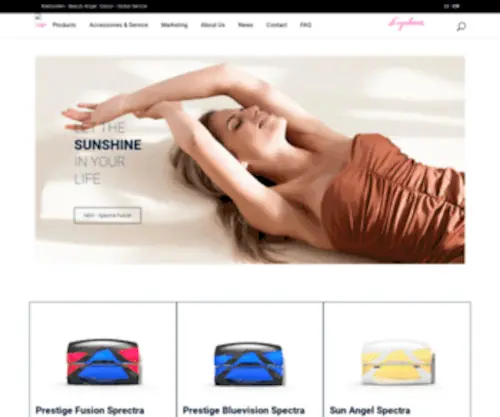 Ergoline.cn(Ergoline sunbeds &amp; tanning beds) Screenshot