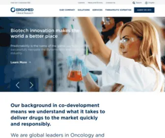 Ergomedcro.com(ERGOMED CRO) Screenshot