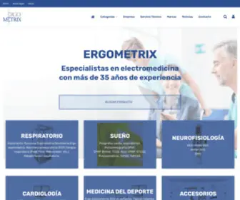 Ergometrix.es(Tienda creada con PrestaShop) Screenshot