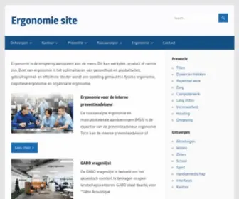 Ergonomiesite.be(Ergonomie site) Screenshot