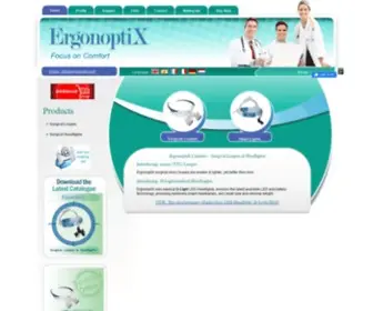 Ergonoptix.com(Dental Loupes and LED Head) Screenshot