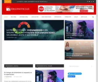 Ergonoticias.com(El portal de noticias de ergonomia) Screenshot