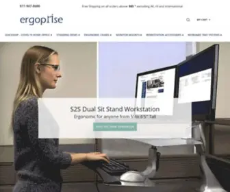 Ergoprise.com(Shop Standing Desk) Screenshot