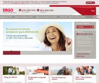 Ergoseguros.com(ERGO SEGUROS. Seguros generales) Screenshot