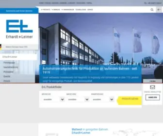 Erhardt-Leimer.de(Automatisierungstechnik für Ihre Produktion) Screenshot