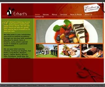 Erharts.com(Catering Los Angeles) Screenshot