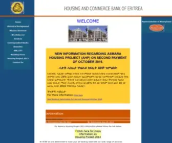 ERHCB.com(Housing And Commerce Bank Of Eritrea) Screenshot