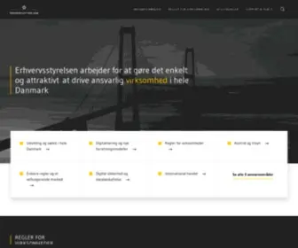 Erhvervsstyrelsen.dk(Forside) Screenshot