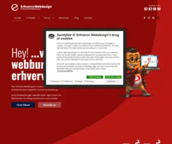 Erhvervswebdesign.dk(Erhvervs Webdesign) Screenshot