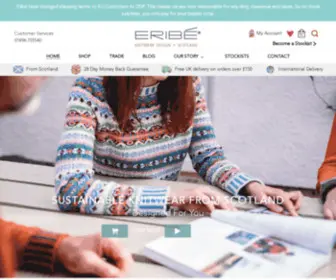 Eribe.co.uk(Sustainable Knitwear from Scotland) Screenshot