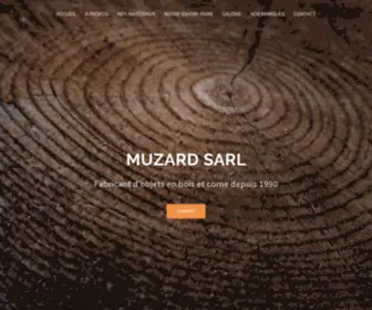 Eric-Muzard.com(Muzard SARL Fabricant d'objets en bois et corne depuis 1990) Screenshot