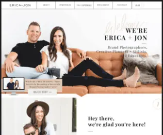 Ericaandjon.com(Commercial Brand Photographers in Arizona) Screenshot