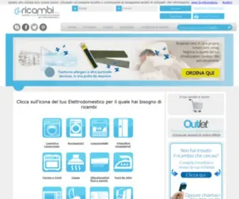 Ericambi.com(Vendita online di ricambi e accessori per elettrodomestici di tutte le marche) Screenshot