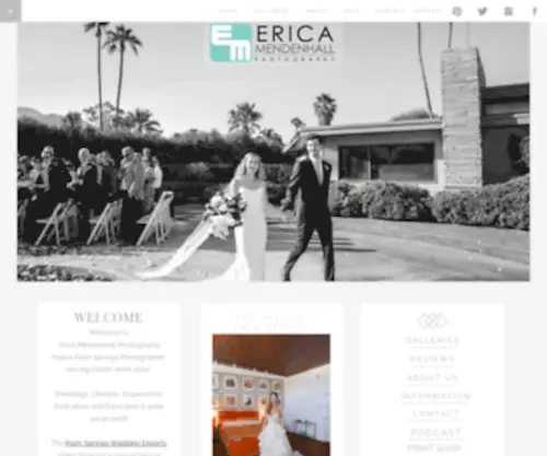 Ericamendenhallphotography.com(Erica Mendenhall Photography Palm Springs Wedding Experts) Screenshot