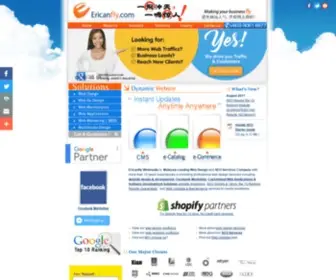 Ericanfly.com(Web design services company) Screenshot