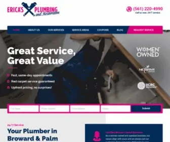 Ericasplumbing.com(Boca Raton Plumbers) Screenshot