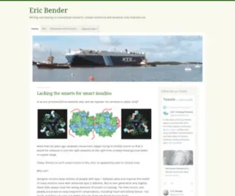 Ericbender.co(Writing and editing on biomedical research) Screenshot