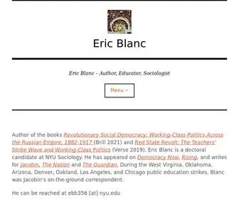 Ericblanc.org(Author of the books Revolutionary Social Democracy) Screenshot