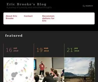 Ericbrooke.blog(A journey of curiosity and unfinished thoughts) Screenshot