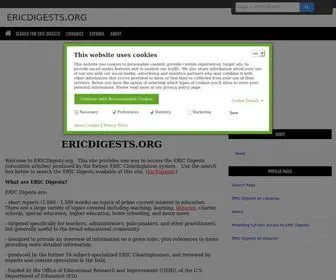 EriCDigests.org(K-12) Screenshot