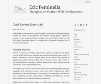 EricFeminella.com(Eric Feminella) Screenshot