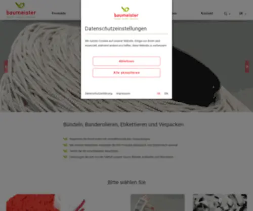 Erichbaumeister.com(Erich Baumeister GmbH) Screenshot