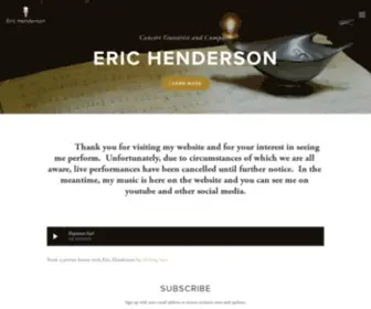 Erichendersonguitar.com(Eric Henderson) Screenshot