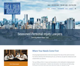 Erichgreen.com(Manhattan Personal Injury Attorney) Screenshot