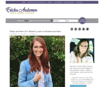 Erickaandersen.com(Ericka Andersen The Sweet Life with Ericka) Screenshot