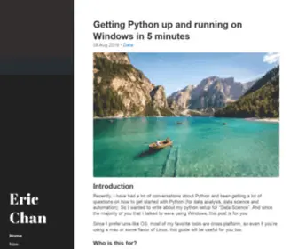Erickhchan.com(Eric Chan) Screenshot