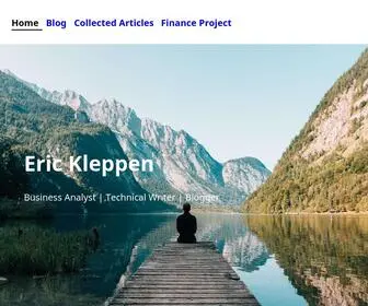 Erickleppen.com(Eric Kleppen professional and personal page) Screenshot