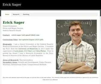 Ericksager.com(Erick Sager) Screenshot