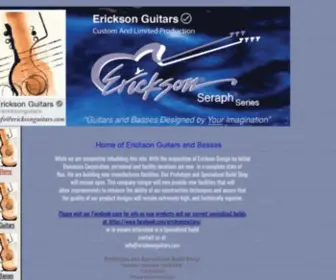 Ericksonguitars.com(Erickson Guitars) Screenshot