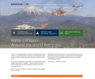 Ericksoninc.com(Erickson Inc. is the OEM of the S) Screenshot