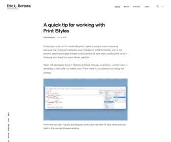 Ericlbarnes.com(Eric L) Screenshot