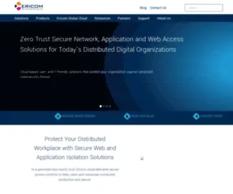 Ericom.co.uk(Ericom Software) Screenshot
