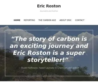 Ericroston.com(Journalist and Author) Screenshot