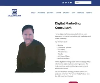 Ericschwartzman.com(Digital Marketing Consultant Eric Schwartzman) Screenshot