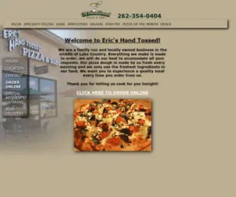 Ericshandtossedpizza.com(Eric's Hand Tossed Pizza) Screenshot